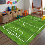 Tapis Rectangulaire Motif Terrain de Sport Enfant – Chambre & Salle de Jeux 1