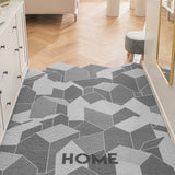 Tapis Découpable Motif Fleurs Nuages Orangés & Beige – Entrée & Salon 2