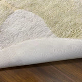 Tapis Forme Irrégulière Touffeté Mousse Crème – Salon & Chambre 2