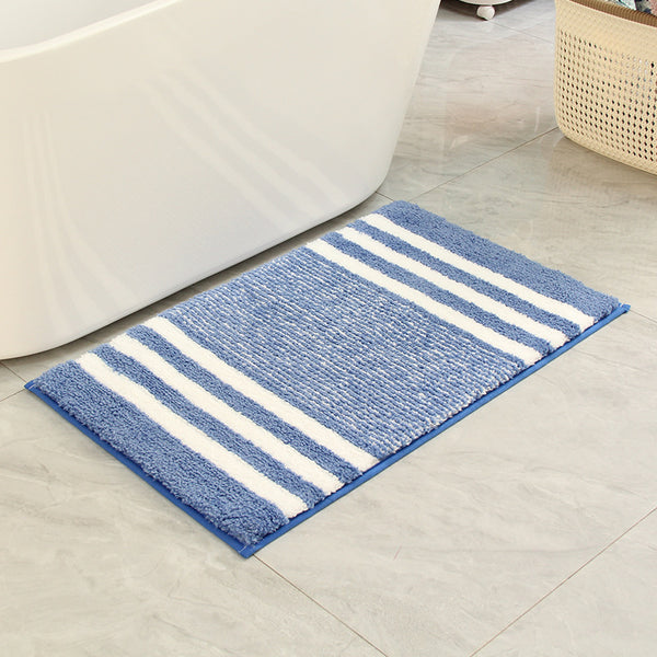 Tapis de Bain Rayé Épais Antidérapant – Salle de Bain & Cuisine