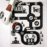 Tapis de Jeu Circuit Ville Noir & Blanc – Chambre Enfant 6