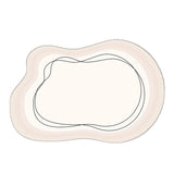 Tapis Forme Irrégulière Velours Bouclé Luxe Crème – Salon 2