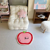 Tapis Forme Fruit Imitation Cachemire – Pomme et Pastèque 1
