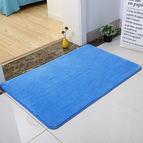 Tapis Rectangulaire Shaggy Uni Multicolore – Salon & Chambre