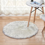Tapis Rond Moelleux Imitation Fourrure – Plusieurs Couleurs 5
