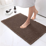 Tapis Salle de Bain Waffle Uni Absorbant Antidérapant Coloré 6