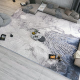 Tapis Wabi-Sabi Luxe Gris & Beige – Grand Salon Moderne 5
