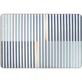 Tapis Rectangulaire Géométrique – Lignes Épurées Gris & Bleu | Salon Table Basse 10