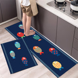 Set 2 Tapis de Cuisine Imprimé Planètes et Espace – Fond Nuit 6