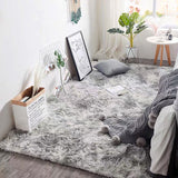 Tapis Rectangulaire Shaggy Tie-Dye Multicolore Ultra Doux – Chambre & Salon 14