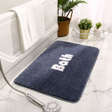 Tapis de Bain Uni Inscription BATH – Salle de Bain & Douche 5
