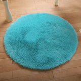 Tapis Rond Shaggy Moelleux Uni – Salon & Chambre 2
