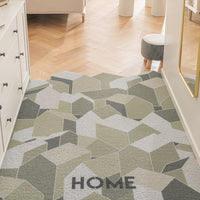 Green vertical shop of hut