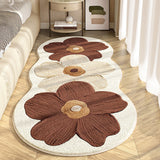 Tapis Irrégulier Grande Fleur Colorée Imitation Cachemire Runner 4