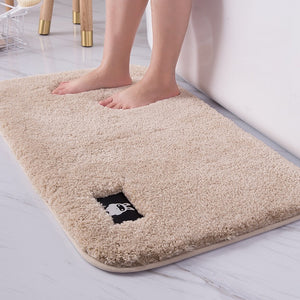 Tapis de Bain Shaggy Moelleux Motif Chat – Salle de Bain & Douche