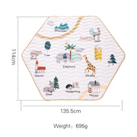 Hexagonal Animal Floor Mat