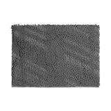 Tapis Chenille Gris Antidérapant Absorbant Entrée Chien Animal 10