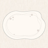 Tapis Forme Irrégulière Velours Bouclé Luxe Crème – Salon 9