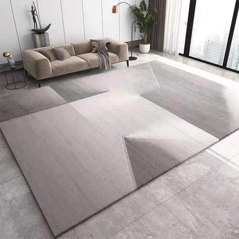 Tapis Rectangulaire Gris – Style Européen Épuré | Salon Table Basse — Tapinna®