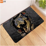 Tapis Rectangulaire Imprimé Loup Réaliste – Entrée & Salon 5
