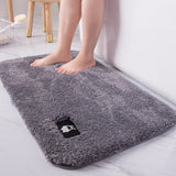 Tapis de Bain Shaggy Moelleux Motif Chat – Salle de Bain & Douche 4