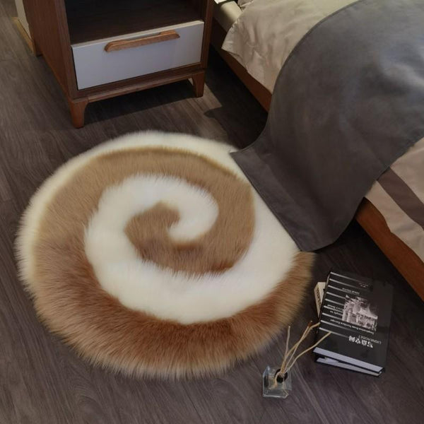 Tapis Rond Lollipop Shaggy Tourbillon – Chambre & Salon