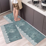 Set 2 Tapis de Cuisine Imprimé Planètes et Espace – Fond Nuit 3