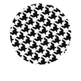 Tapis Rond Noir et Blanc Motifs Géométriques Zèbre et Graphiques 6