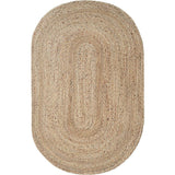 Tapis Ovale Jonc de Mer Tressé Naturel – Salon & Chambre 5