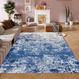 Tapis Abstrait Distressed – Style Moderne Épuré Beige & Gris | Salon Entrée 1