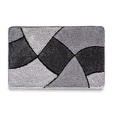 Tapis Rectangulaire Tufté Épais Motif Géométrique Gris – Salle de Bain & Entrée 4