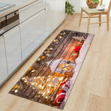 Tapis Runner Noël Fêtes Coloré Cuisine Entrée Lavable 10