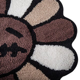 Tapis Rond Fleur Tufté – Beige & Marron – Salon & Chambre 4