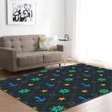 Tapis Rectangulaire Imprimé Terrain de Foot – Chambre Enfant 8