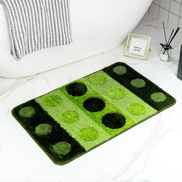 Tapis Rectangulaire Floqué Coloré – Motif Géométrique Bohème | Chambre Salle de Bain