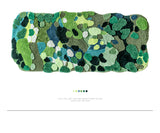 Tapis Touffeté Irrégulier Mousse Verte Forêt Tropicale Chambre 3