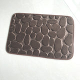 Tapis Mémoire de Forme Salle de Bain – Motif Galets 3D Absorbant | Douche 7