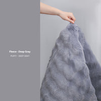 Bubble Velvet Deep Gray