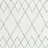 Tapis Berbère Blanc & Crème – Motif Losanges Nordique | Salon Chambre 7