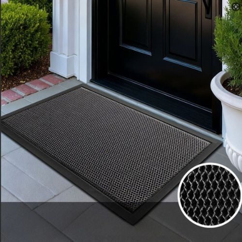 Tapis d'Entrée Extérieur Grattoir – Fibre Polyester Résistante