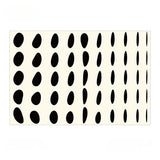 Tapis Rectangulaire Géométrique Minimaliste Noir et Blanc – Résistant 1