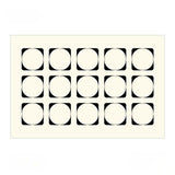 Tapis Rectangulaire Géométrique Minimaliste Noir et Blanc – Résistant 3