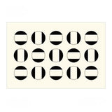 Tapis Rectangulaire Géométrique Minimaliste Noir et Blanc – Résistant 8