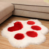 Tapis Forme Patte d'Ours Fourrure Moelleuse – Chambre Enfant & Salon 6