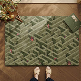 Tapis d'Entrée PVC Floral Antidérapant – Entrée & Salon 1