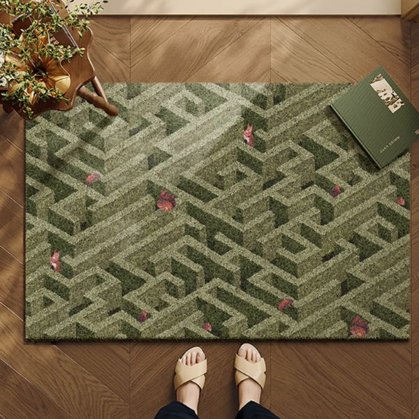 Tapis d'Entrée PVC Floral Antidérapant – Entrée & Salon