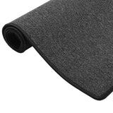 Tapis Runner Anthracite Uni Poil Ras Absorbant Couloir 4