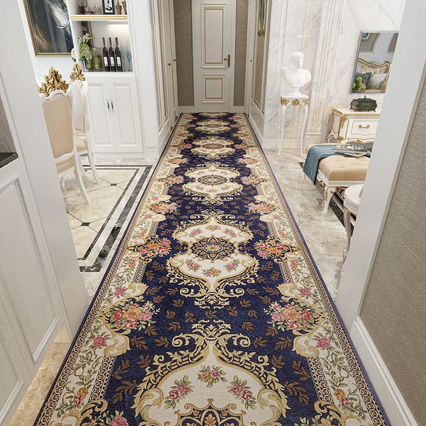 Tapis Runner Couloir Persan Classique Rouge & Bleu – Couloir & Escalier