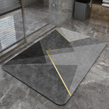 Tapis de Bain Diatomite Marbre Doré – Séchage Rapide 7