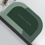 Tapis de Bain Ovale Velours Diatomite Ultra-Absorbant – Salle de Bain & Douche 5